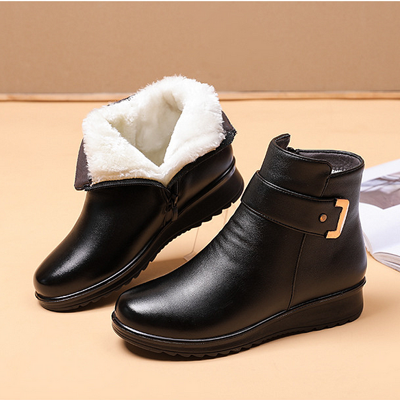 Rea - Orthopedic leather boots for women