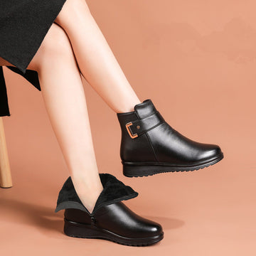 Rea - Orthopedic leather boots for women