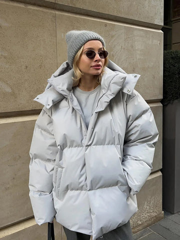 Nikole - Short, Padded Hooded Jacket for Women